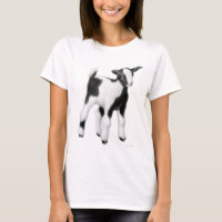 Bébé de dames de chèvre de bébé - chemise de
