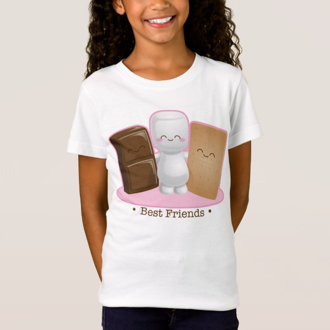 T-Shirt Bébé de filles "d'amis de S'more" - chemise de (Devant)