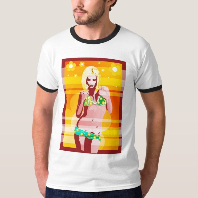 T-shirt Bébé de flower power (Devant)