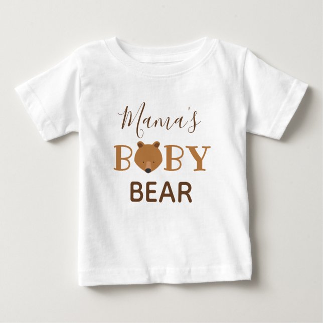 T-shirt bébé de la maman Bear Baby (Devant)