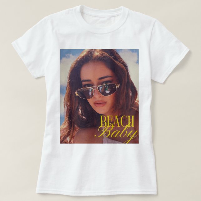 T-shirt Bébé de la Plage (Ananya Panday) (Design devant)
