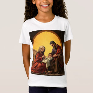 T-Shirt Bébé de la Sainte Famille Jésus Marie et Joseph Te