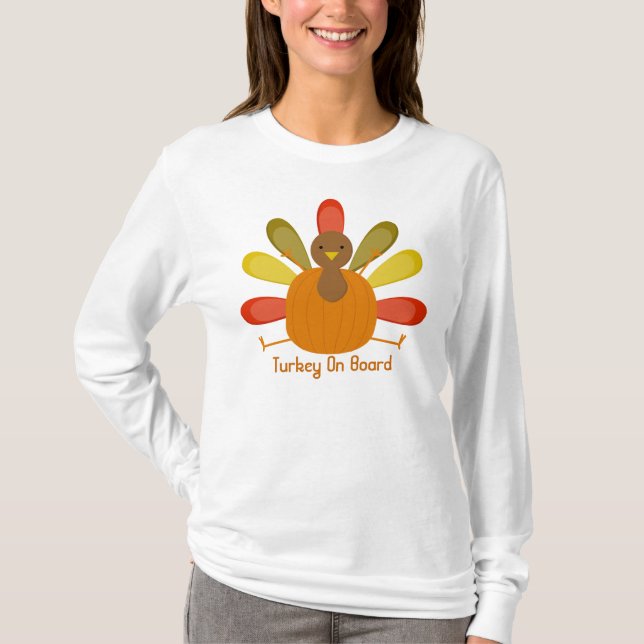 T-shirt Bébé de la Turquie de thanksgiving sur le (Devant)