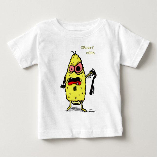 T-shirt bébé de maïs Ornery (Devant)