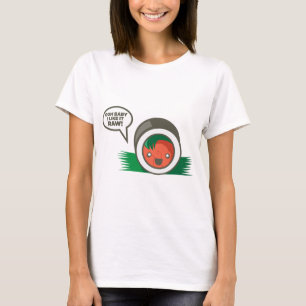 T-shirt Bébé de sushi de Kawaii oh ! je l'aime cru