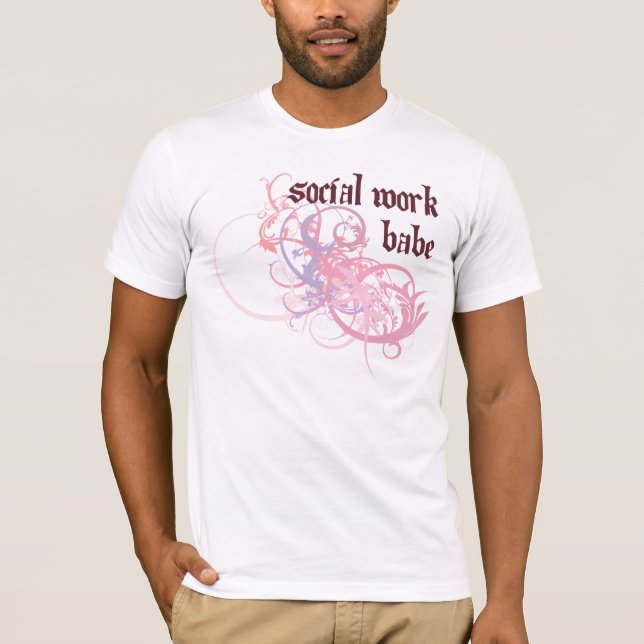 T-shirt Bébé de travail social (Devant)