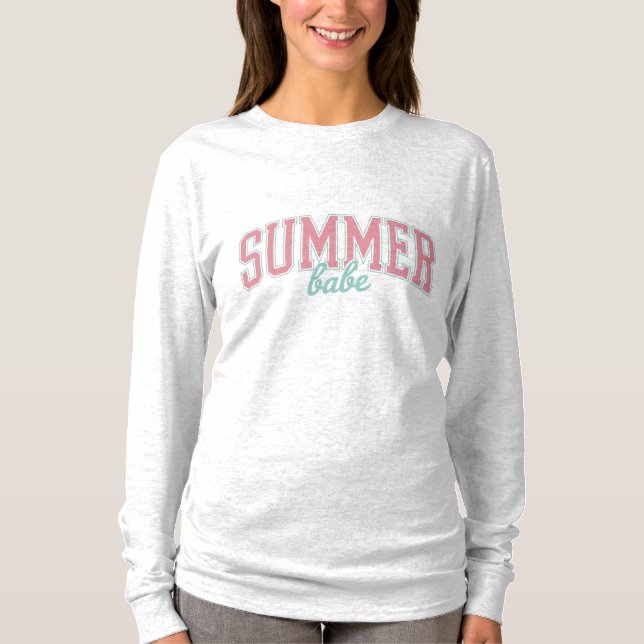 T-shirt Bébé d'été Mignon Plage (Devant)
