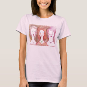 T-shirt Bébé dévasté de dames de trio - poupée T