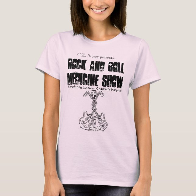 T-shirt Bébé d'exposition de médecine de rock - pièce en t (Devant)