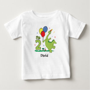 T-shirt bébé Dino 2e anniversaire