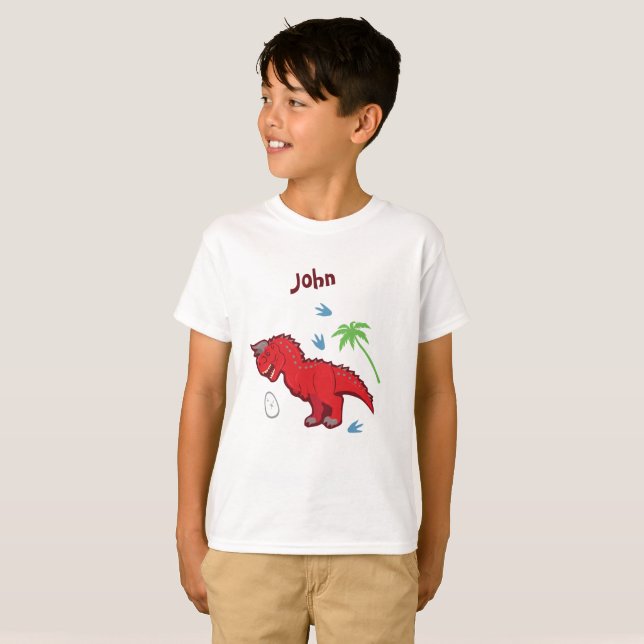 T-shirt Bébé Dinosaur Carnotaurus (Devant entier)