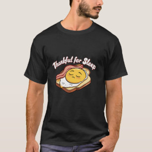 T-shirt bébé dormant Petit déjeuner cuisiné mignon