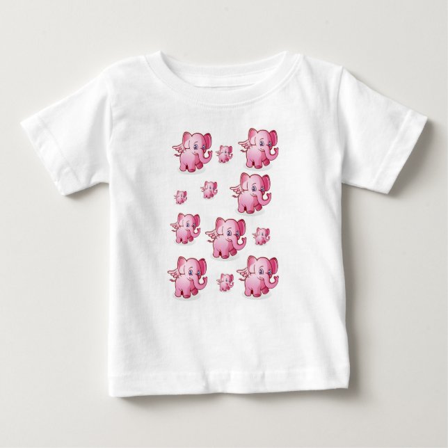 T-shirt bébé éléphant (Devant)