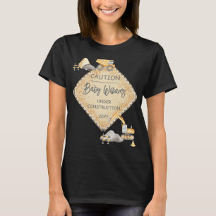 T-shirt Bébé en construction Camion Camion Baby shower