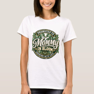 T-shirt Bébé en fleurs Vert sauge Botanique Maman en fleur