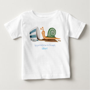 T-shirt bébé escargot et tasse rayée