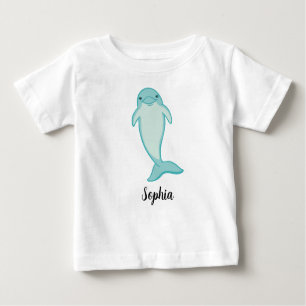 T-shirt bébé fille dauphin personnalisées