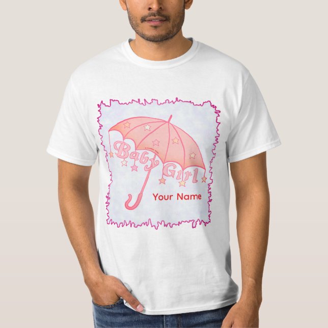 T-shirt Bébé Fille Etoiles Parasol (Devant)