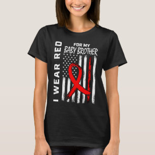 T-shirt Bébé Frère Ruban Rouge Sensibilisation Maladie Car