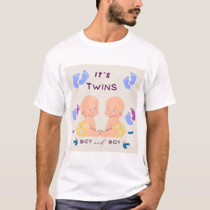 T-shirt Bébé frères jumeaux