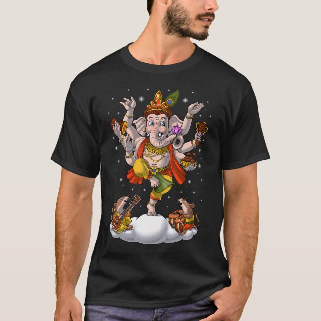T-shirt Bébé Ganesha divinité hindoue (Devant)