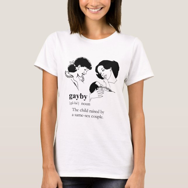 T-shirt BÉBÉ GAY (Lesbienne) (Devant)