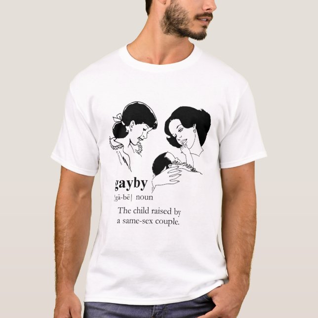 T-shirt BÉBÉ GAY (Lesbienne) (Devant)