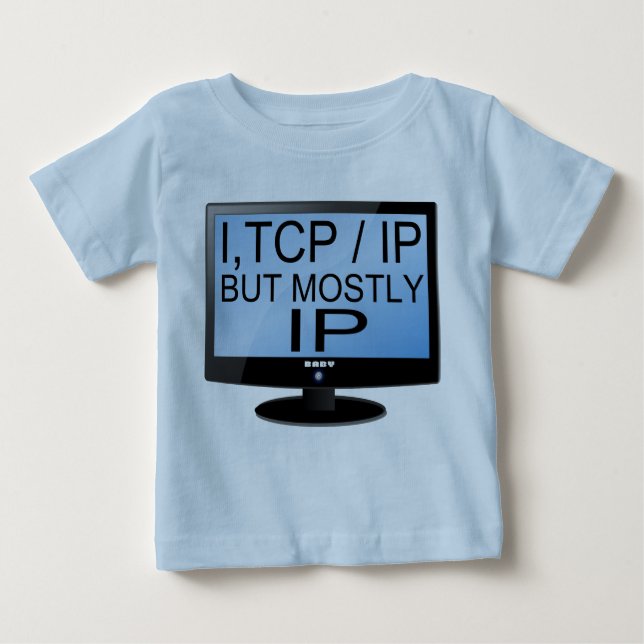 T-shirt bébé Geek mignon et drôle (Devant)