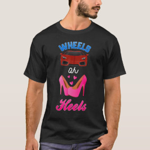 T-shirt Bébé Genre Reveal Party Roues ou talons We Love y