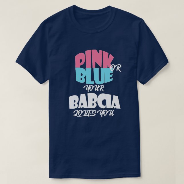 T-shirt Bébé Genre Reveal pour BABCIA indispensable (Design devant)