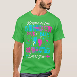 T-shirt Bébé Genre Révéler Douche Rose Ou Bleu Grand-mère