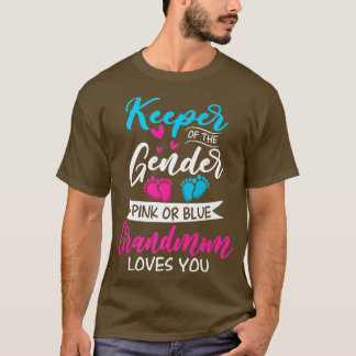 T-shirt Bébé Genre Révéler Douche Rose Ou Bleu Grand-Mère