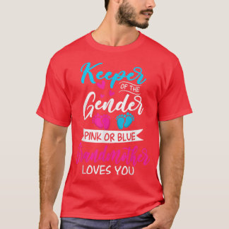 T-shirt Bébé Genre Révéler Douche Rose Ou Bleu Grand-mère