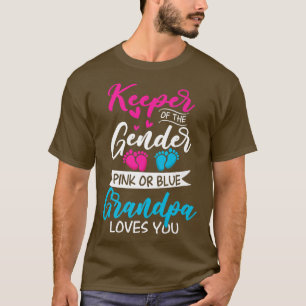 T-shirt Bébé Genre Révéler Douche Rose Ou Bleu Grand-Père