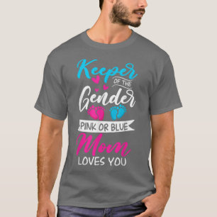 T-shirt Bébé Genre Révéler Douche Rose Ou Bleu Maman Aime