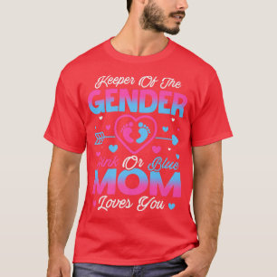 T-shirt Bébé Genre Révéler Douche Rose Ou Bleu Maman Aime 