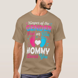 T-shirt Bébé Genre Révéler Douche Rose Ou Bleu Maman Amour