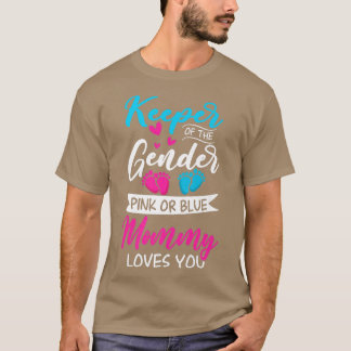 T-shirt Bébé Genre Révéler Douche Rose Ou Bleu Maman Amour