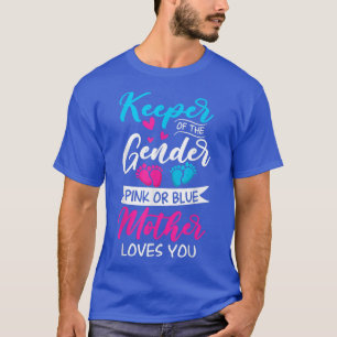T-shirt Bébé Genre Révéler Douche Rose Ou Bleu Mère Amour