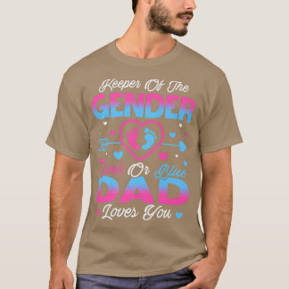 T-shirt Bébé Genre Révéler Douche Rose Ou Bleu Papa Aime Y