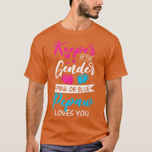 T-shirt Bébé Genre Révéler Douche Rose Ou Bleu Pepaw Aimer