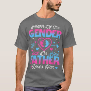 T-shirt Bébé Genre Révéler Douche Rose Ou Bleu Père Amour