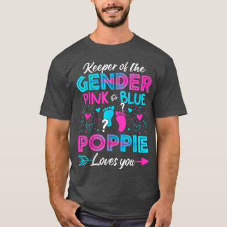T-shirt Bébé Genre Révéler Douche Rose Ou Bleu Poppie Amou