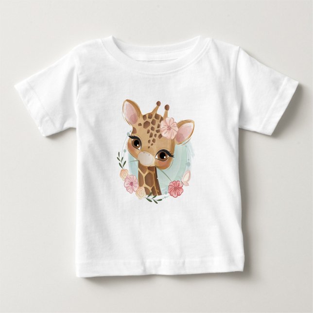T-Shirt Bébé Giraffe Cute (Créateur téléchargé)