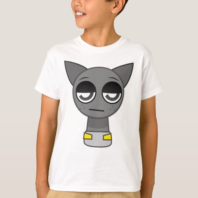 T-shirt Bébé Gris de Sprunki! (Devant)