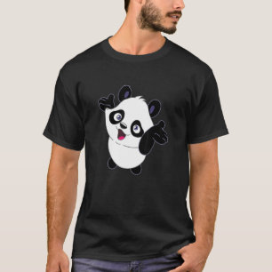 T-shirt Bébé heureux Panda Faune Forêt Pandas Zoo Animal