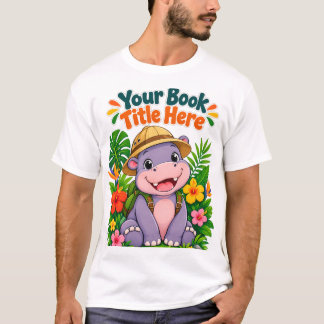 T-shirt Bébé Hippopotame Explorateur de Safari Mignon Enfa