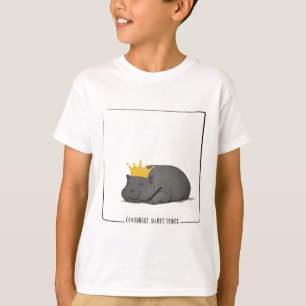 T-shirt Bébé Hippopotame Nain - Bonne Nuit Doux Prince
