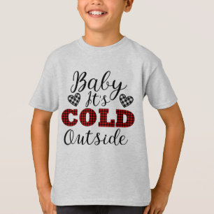 T-shirt Bébé il fait froid dehors l'hiver