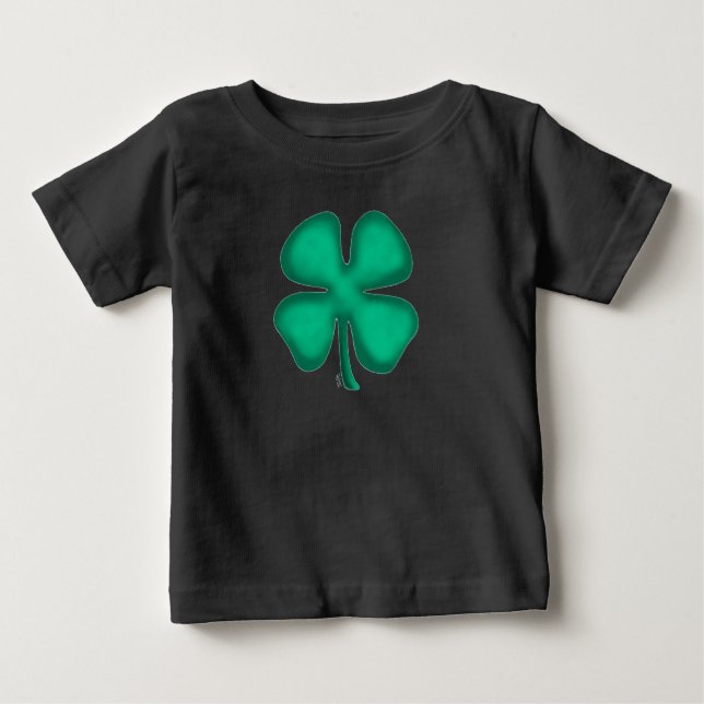 T-shirt bébé irlandais noir (Devant)